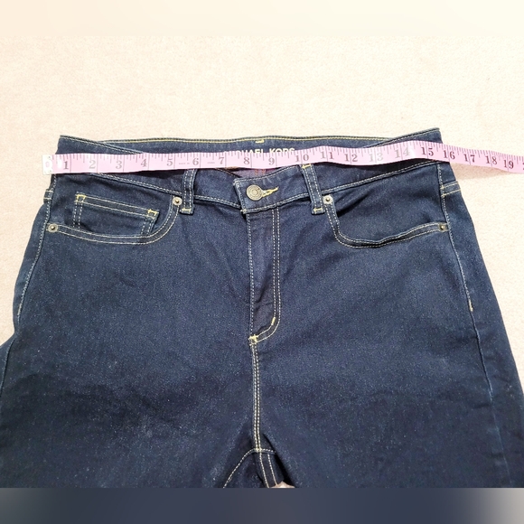 Michael Kors Izzy Skinny Jeans Women’s Size 12 Dark Wash Stretch Comfort Denim - Picture 6 of 12